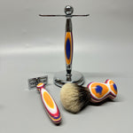 COLORFUL FINEST BADGER SHAVING SET