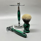 COLORFUL FINEST BADGER SHAVING SET