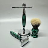 COLORFUL FINEST BADGER SHAVING SET