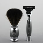 Gift Set with Synthetic Brush and Mach 3 Razor